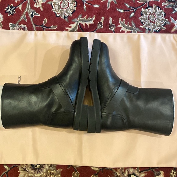 Stuart Weitzman Ryder Lift Bootie Black 38.5 / 8B NIB - Picture 6 of 13